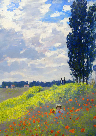 Walk in the Meadows at Argenteuil 1873 by Claude Monet Fine Art Print (6 Sizes)