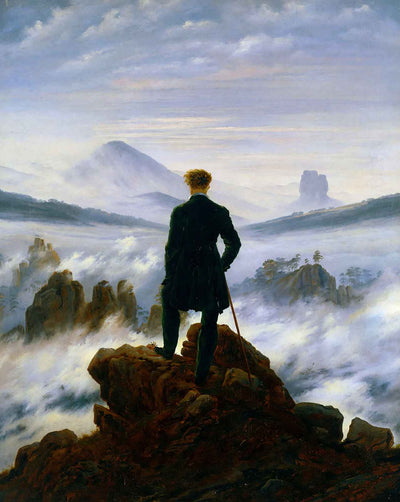 Wanderer Above the Sea of Fog painting by Caspar Friedrich