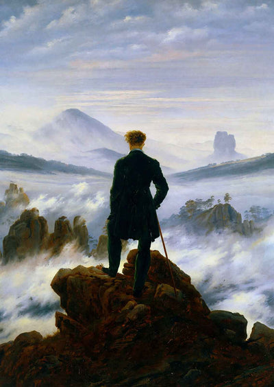 Wanderer Above the Sea of Fog by Caspar Friedrich Fine Art Print (6 Sizes)