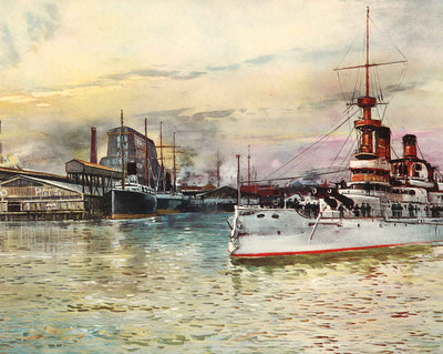 Warship at Newport News