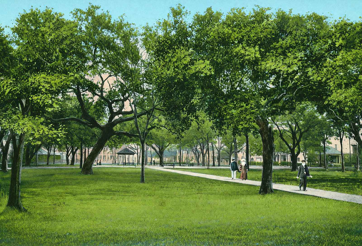 Washington Park Mobile Alabama in 1906 Vintage Print (7 Sizes) - Archival Paper