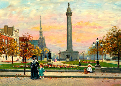 Washington Monument Baltimore Art Print (7 Sizes) - Restored