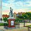 Washington Square Charleston in 1906 Art Print (7 Sizes) - Enhanced