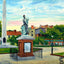 Washington Square Charleston in 1906 Art Print (7 Sizes) - Enhanced