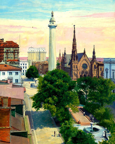 Washington Monument and Vicinity in 1906 art print