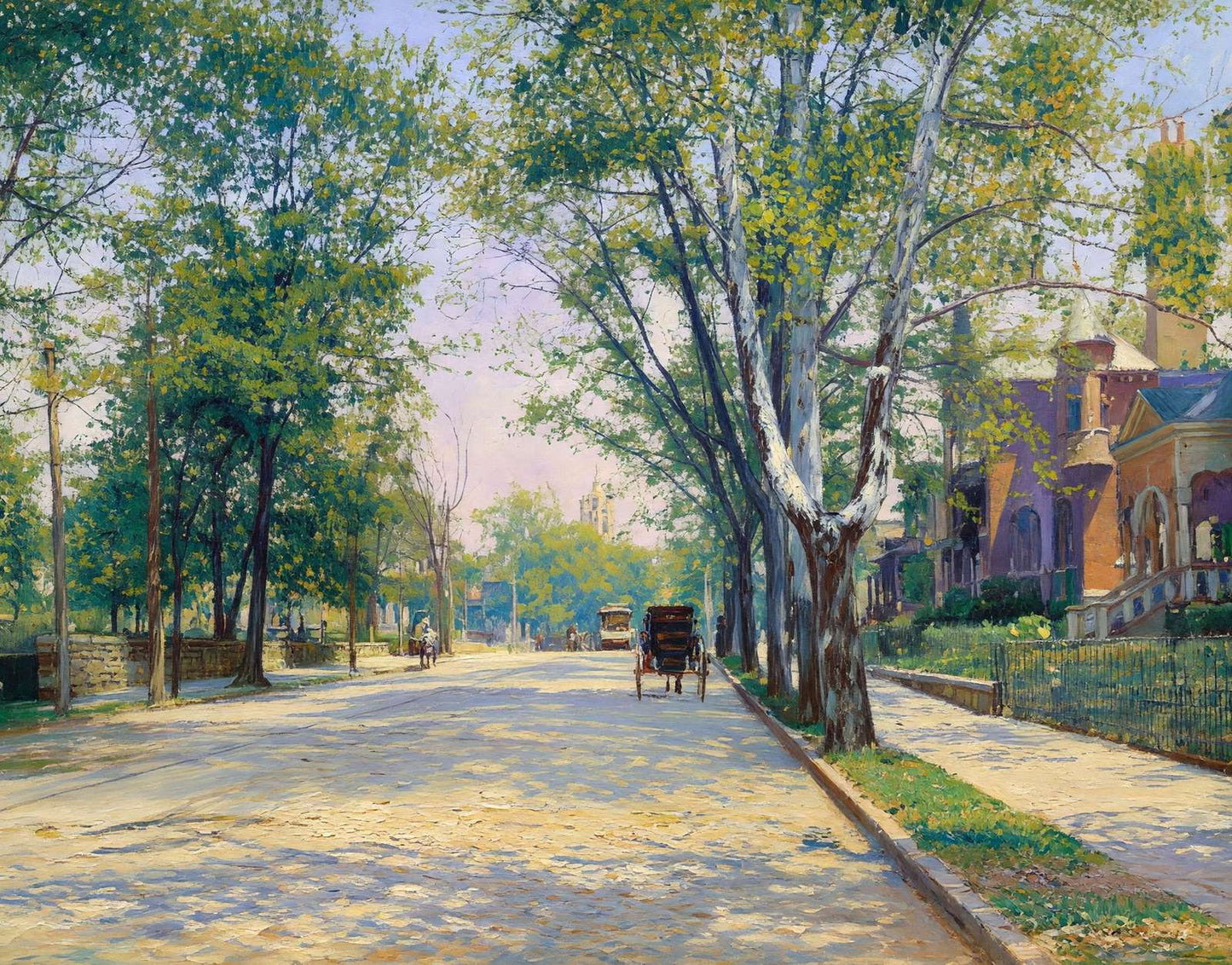 Washington Street Atlanta in 1905 Art Print (7 Sizes) - Retouched
