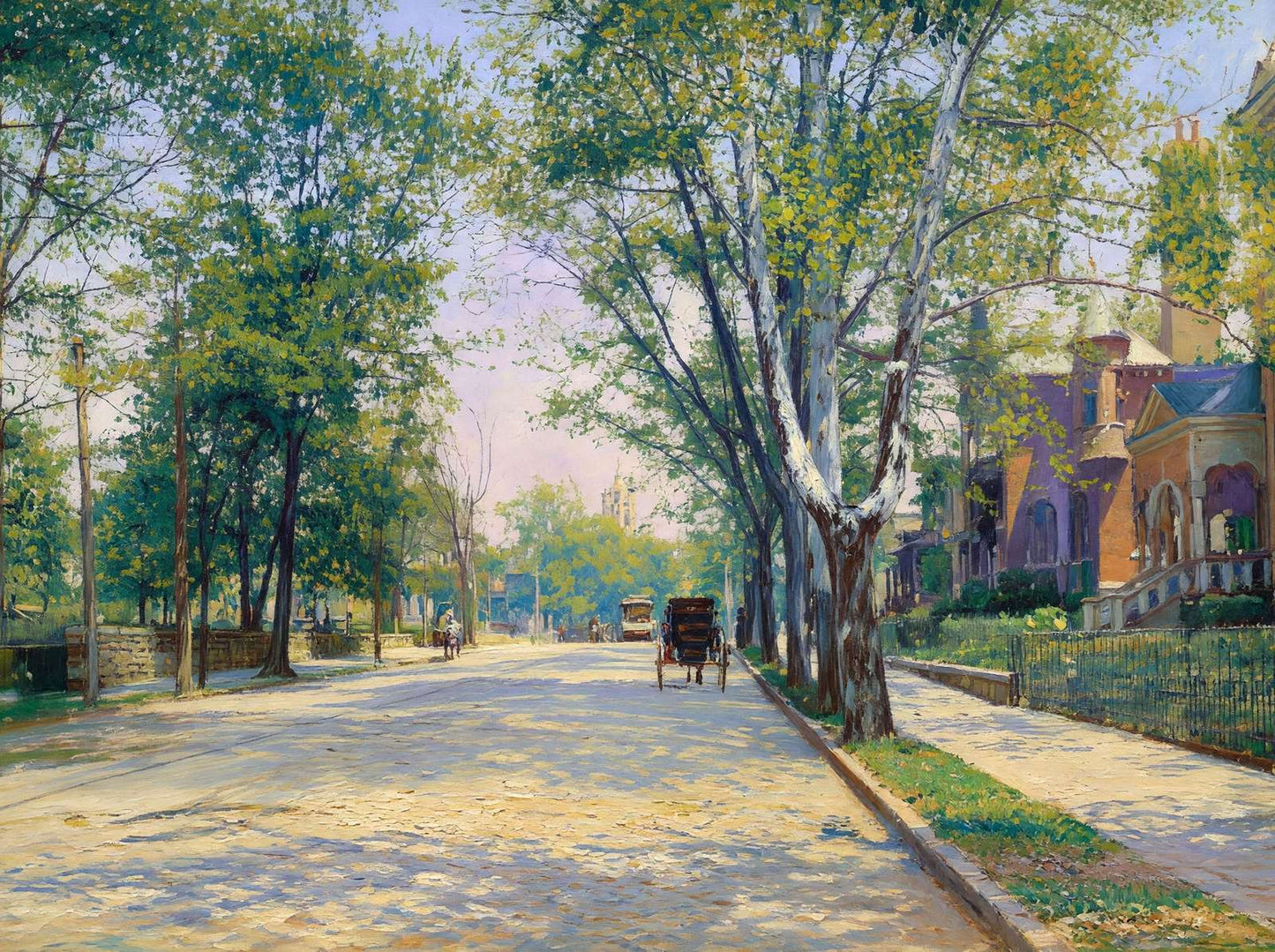 Washington Street Atlanta in 1905 Art Print (7 Sizes) - Retouched