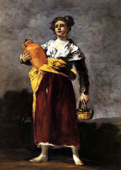 Water Carrier Art Print 1812 Painting by Francisco Goya (6 Sizes) - Restored