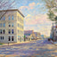 Main Street Looking South Waterville Maine in 1905 Art Print (7 Sizes)