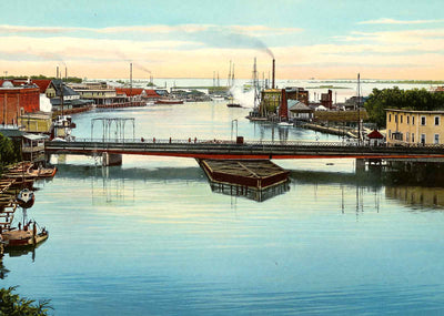 Waterfront Tampa FL in 1905 Vintage Print (7 Sizes) - Restored