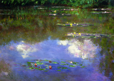 Water Lilies, The Clouds Art Print 1903 Painting by Claude Monet (6 Sizes)