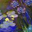 Water Lilies and Agapanthus 1914 Painting by Claude Monet Art Print (6 Sizes)