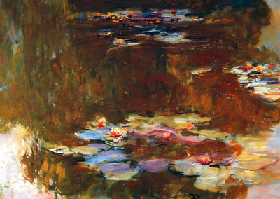 Water Lily Pond 1917 Painting by Claude Monet Art Print (6 Sizes) - Retouched