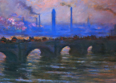 Waterloo Bridge, Overcast Weather 1904 by Claude Monet Art Print (6 Sizes)
