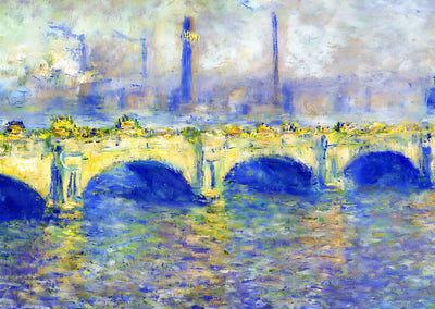 Waterloo Bridge, Effect of the Sun Art Print 1903 by Claude Monet (6 Sizes)