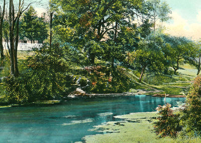 Baker's Spring Waynesboro VA in 1908 Vintage Print (7 Sizes) - Acid Free