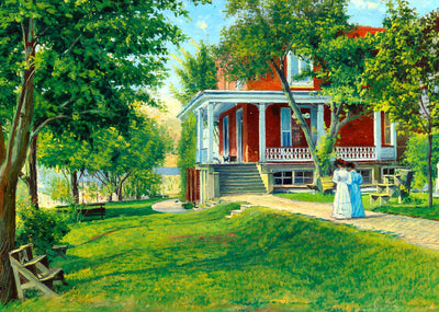 Principal's Home Fishburne Military Academy in 1908 Art Print (7 Sizes)