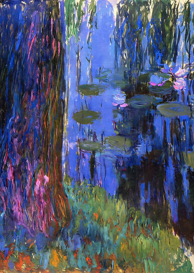 Weeping Willow and Water-Lily Pond Art Print 1916 by Claude Monet (6 Sizes)