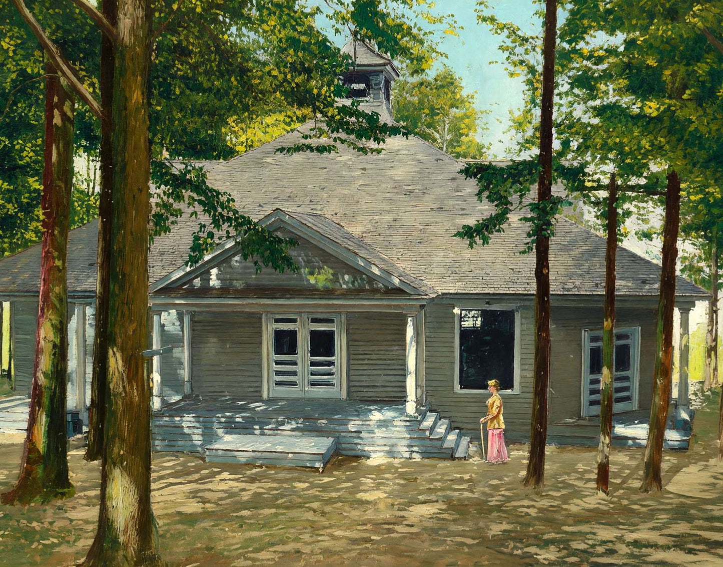 The Auditorium Methodist Camp Ground the Weirs NH in 1908 Art Print