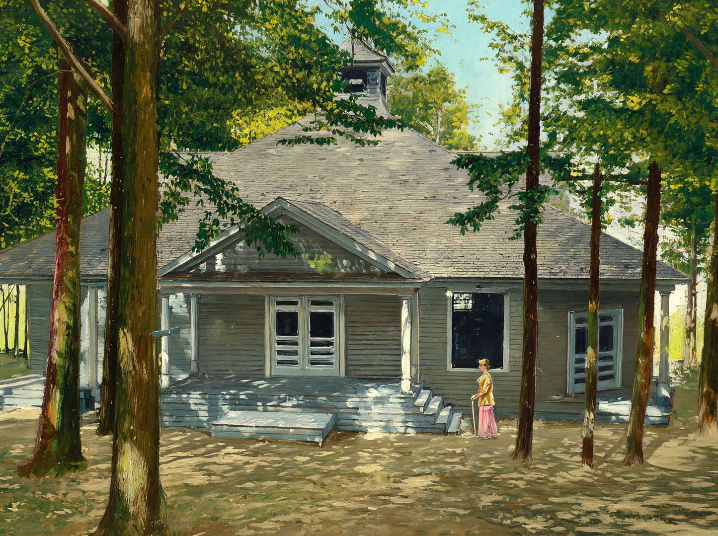 The Auditorium Methodist Camp Ground the Weirs NH in 1908 Art Print