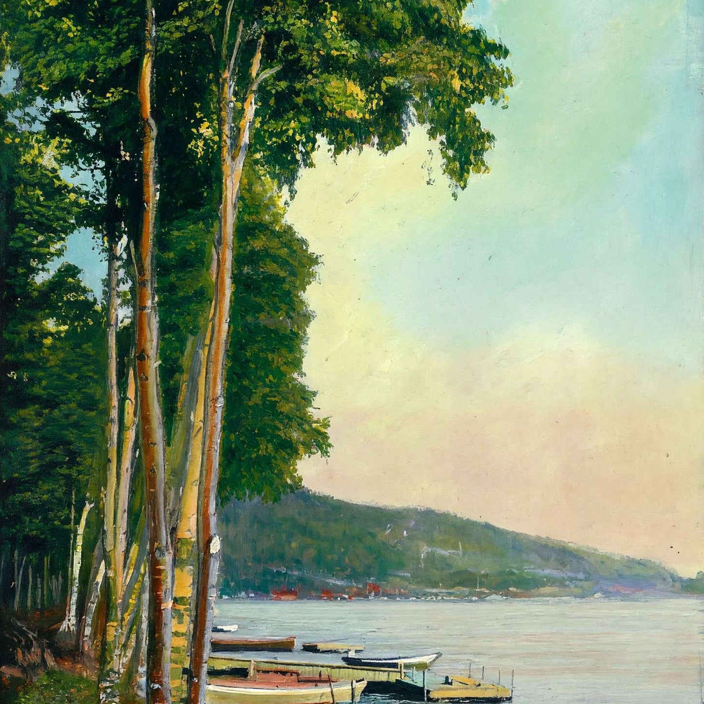 A Glimpse of Lake Winnipesaukee the Weirs NH in 1908 Art Print (7 Sizes)