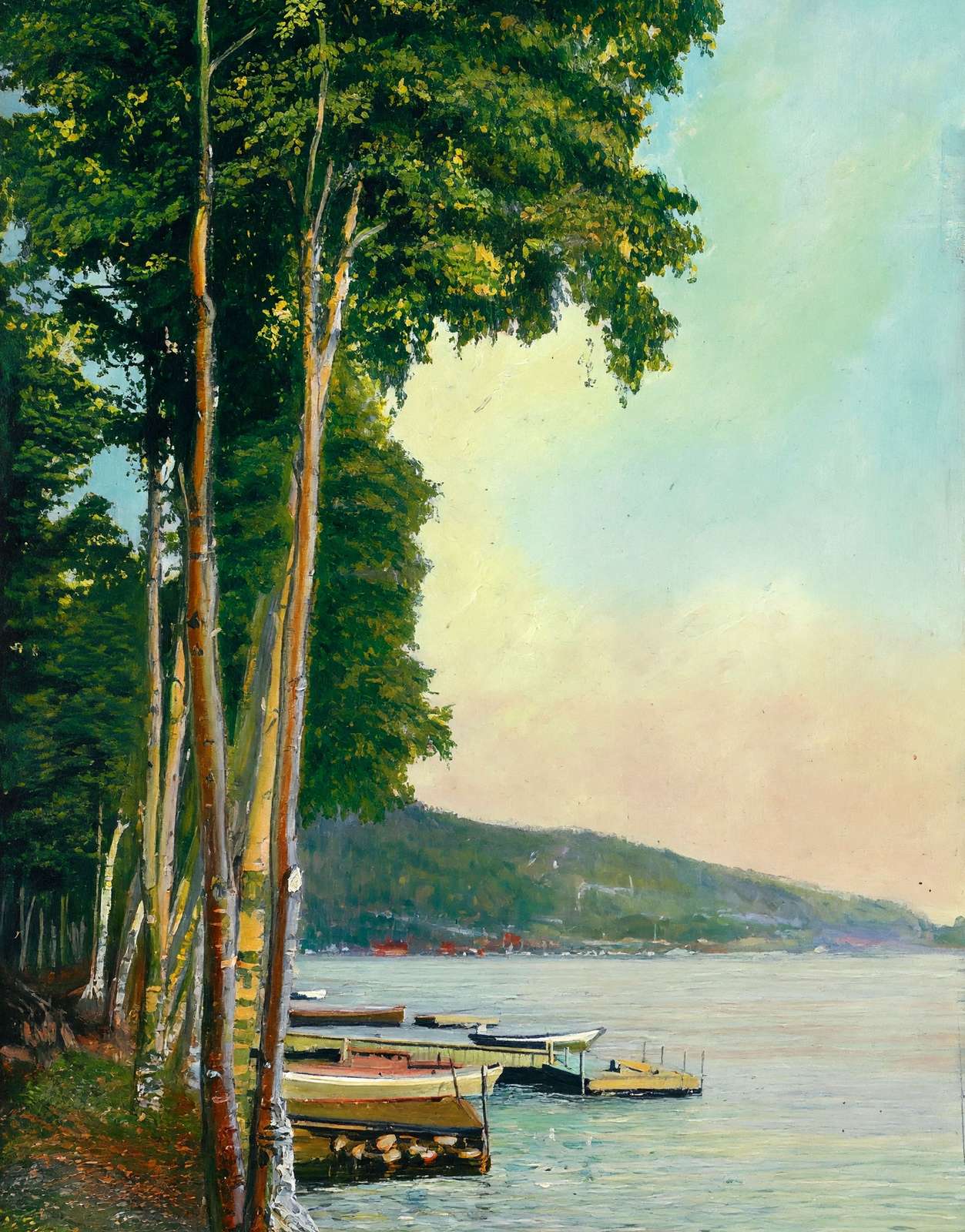 A Glimpse of Lake Winnipesaukee the Weirs NH in 1908 Art Print (7 Sizes)