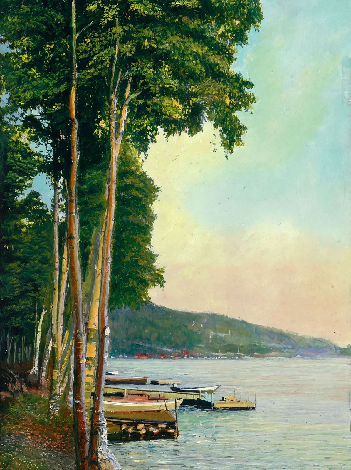 A Glimpse of Lake Winnipesaukee the Weirs NH in 1908 Art Print (7 Sizes)