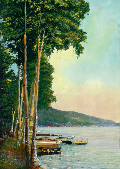 A Glimpse of Lake Winnipesaukee the Weirs NH in 1908 Art Print (7 Sizes)