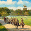 Wellington's Statue Aldershot in 1904 Art Print (7 Sizes) - Acid Free