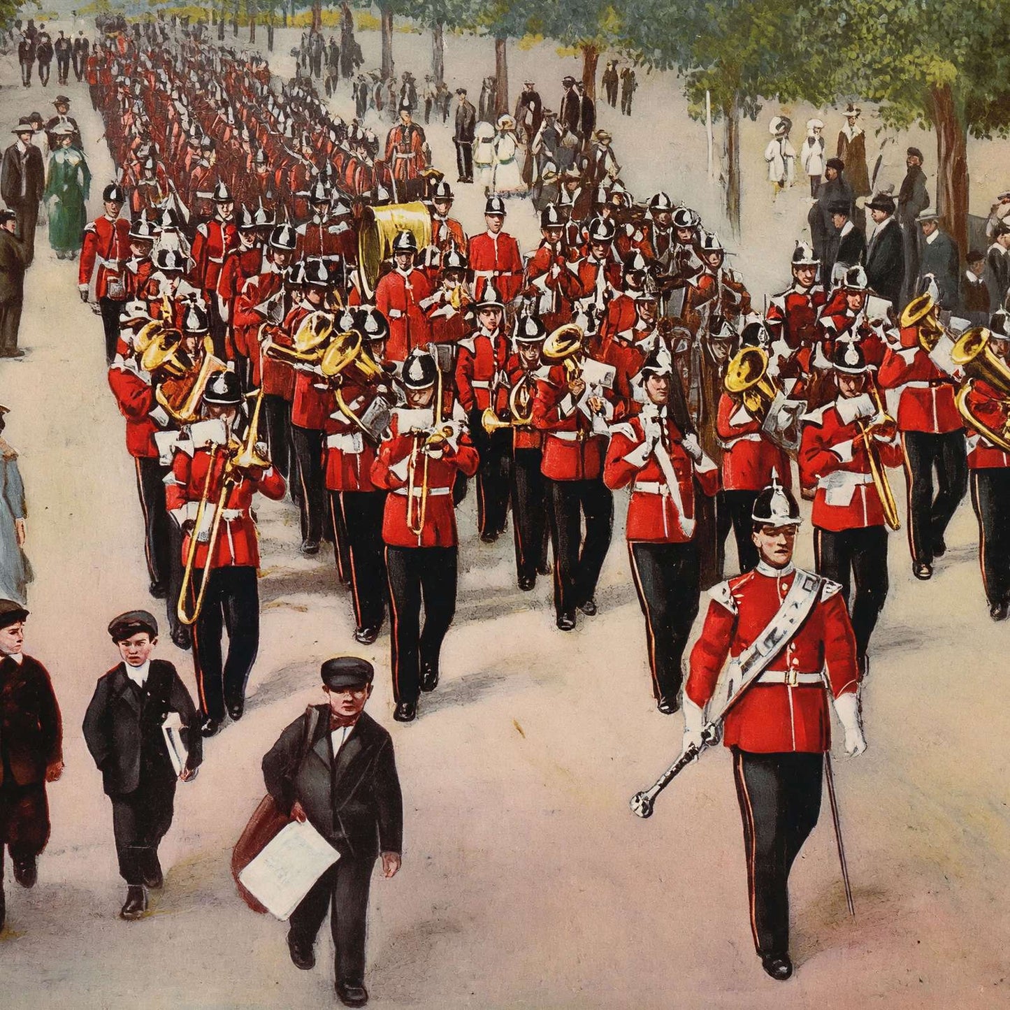 Wellington Avenue Aldershot in 1904 Vintage Print (7 Sizes) - Reproduction