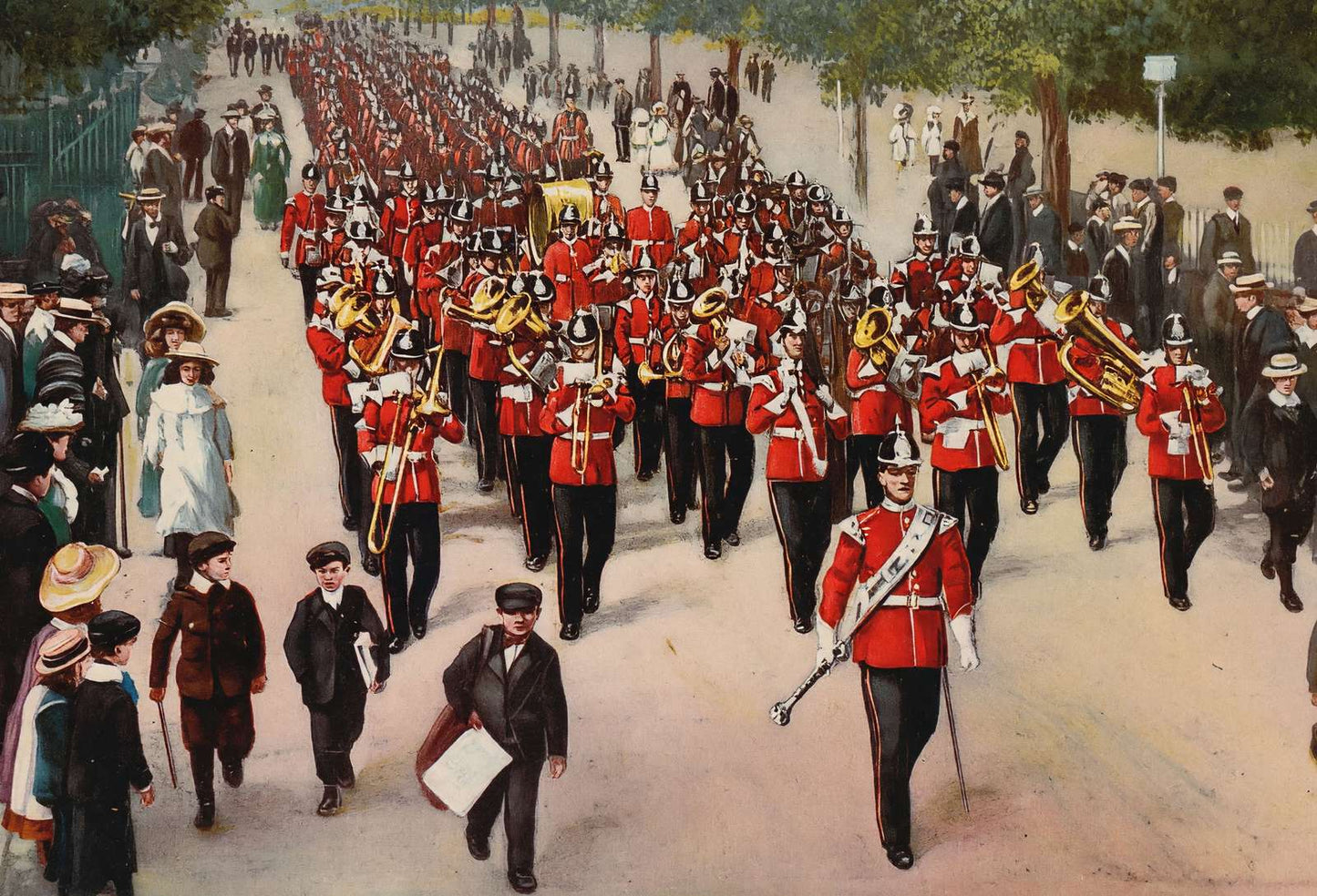 Wellington Avenue Aldershot in 1904 Vintage Print (7 Sizes) - Reproduction