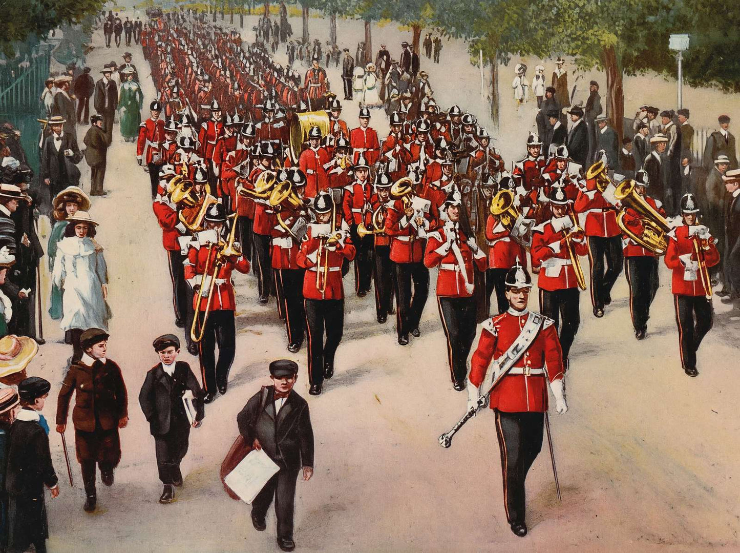 Wellington Avenue Aldershot in 1904 Vintage Print (7 Sizes) - Reproduction