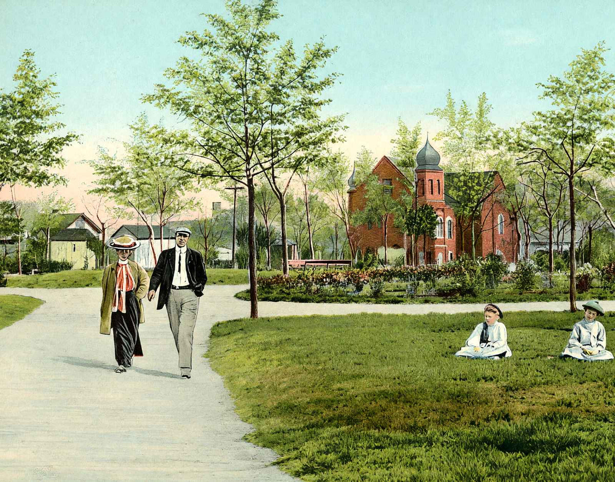 West End Park Birmingham Alabama in 1906 Vintage Print (7 Sizes) - Reproduction