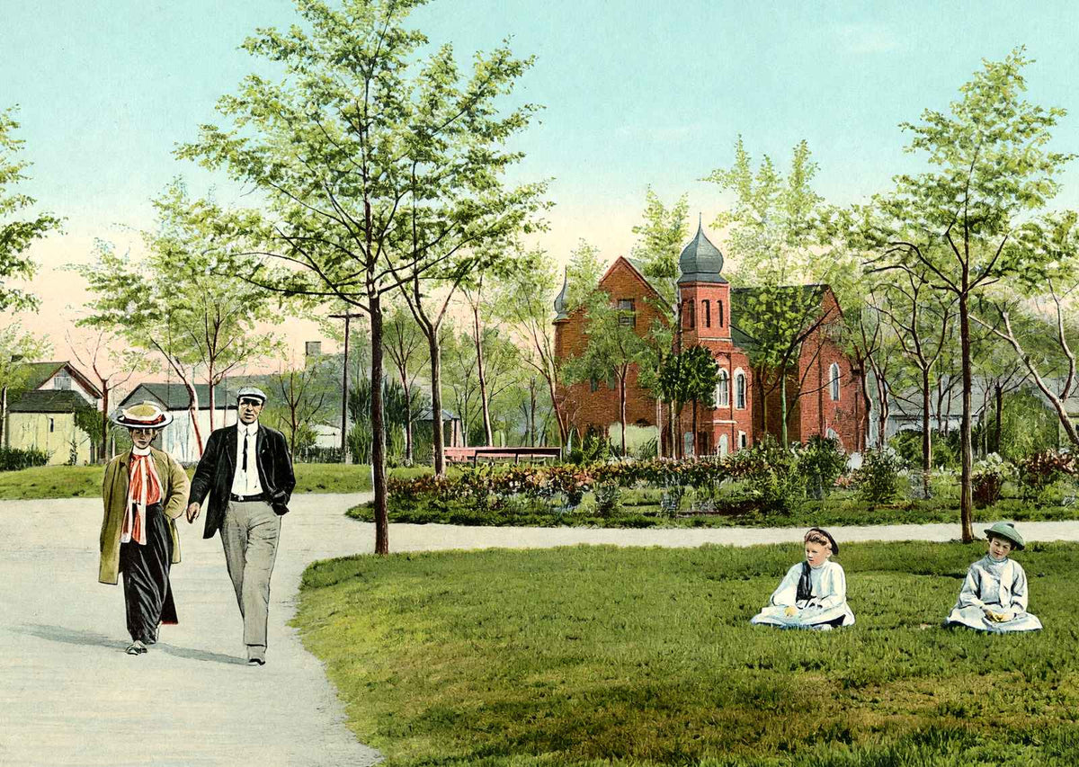 West End Park Birmingham Alabama in 1906 Vintage Print (7 Sizes) - Reproduction