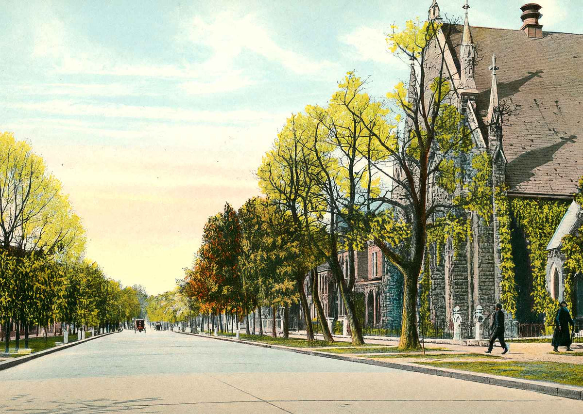 West Second Street Dayton Ohio in 1906 Vintage Print (7 Sizes) - Enhanced
