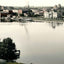 West River Front in Rockford in 1904 vintage print