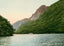White Mountains Profile Lake and Old Man of the Mountain in 1907 Vintage Print