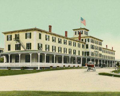 White Mountains Fabyan House in 1907 vintage print