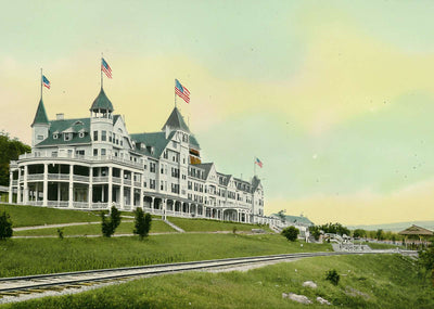 White Mountains Mount Pleasant House in 1907 Vintage Print (7 Sizes)