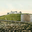 White Mountains Tip Top House and Lizzie Bourne Monument vintage print