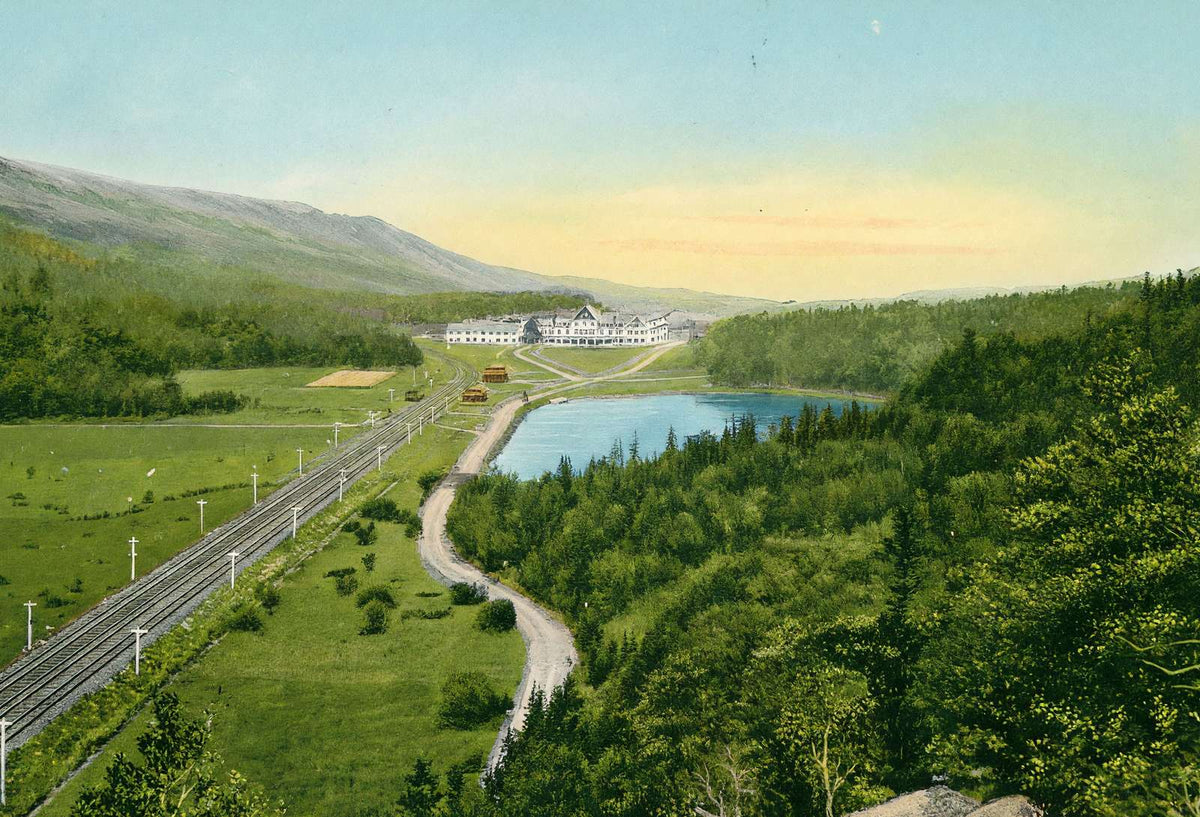 White Mountains Crawford House and Saco Lake from the Vintage Print (7 Sizes)