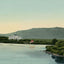 White Mountains Mount Washington Hotel from Lake Caroline in 1907 Vintage Print