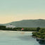 White Mountains Mount Washington Hotel from Lake Caroline in 1907 Vintage Print