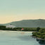 White Mountains Mount Washington Hotel from Lake Caroline in 1907 Vintage Print