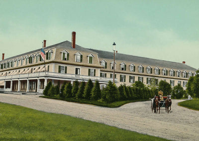White Mountains Twin Mountain House in 1907 Vintage Print (7 Sizes)