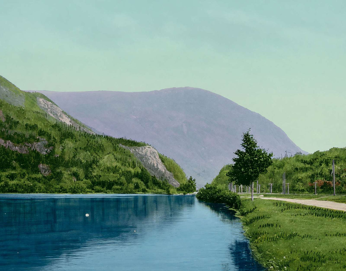 White Mountains Saco Lake and Elephant's Head in 1907 Vintage Print (7 Sizes)