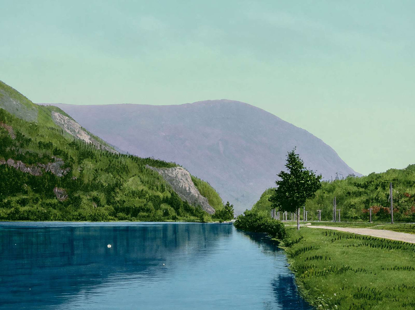 White Mountains Saco Lake and Elephant's Head in 1907 Vintage Print (7 Sizes)