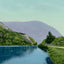 White Mountains Saco Lake and Elephant's Head vintage print