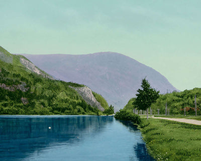 White Mountains Saco Lake and Elephant's Head vintage print