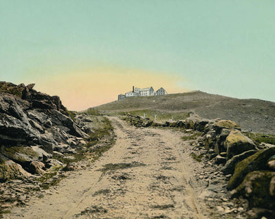 White Mountains Summit House in 1907 vintage print